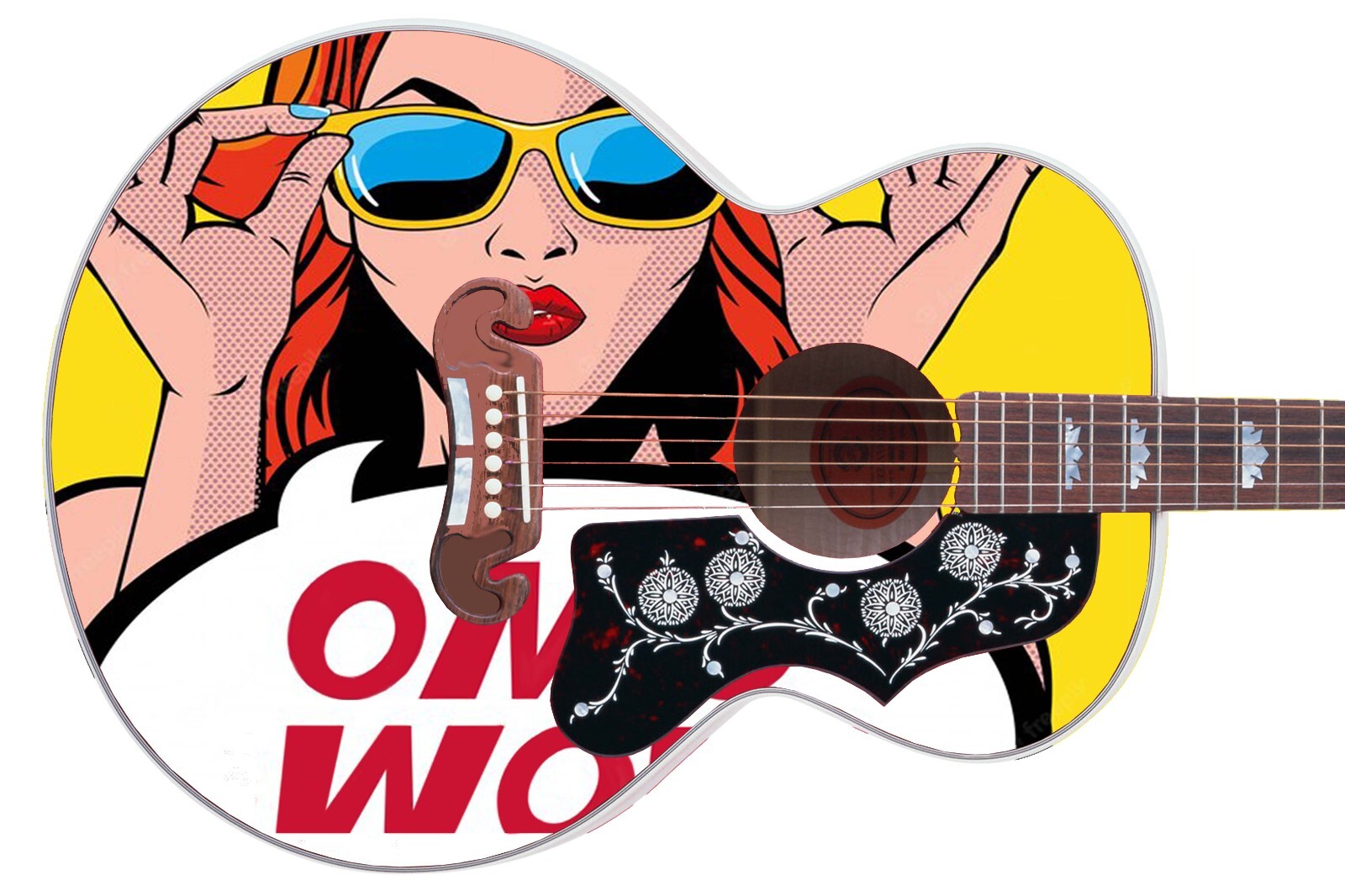 Guitar Skin Wrap Axe Re-Skin Pop Rock Molly Wannabe Groupie Girl – 1217