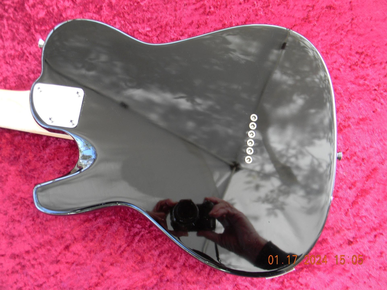 Grote GT-150 Super Series Semi Hollow F Hole Flame Top Electric Guitar, Nice