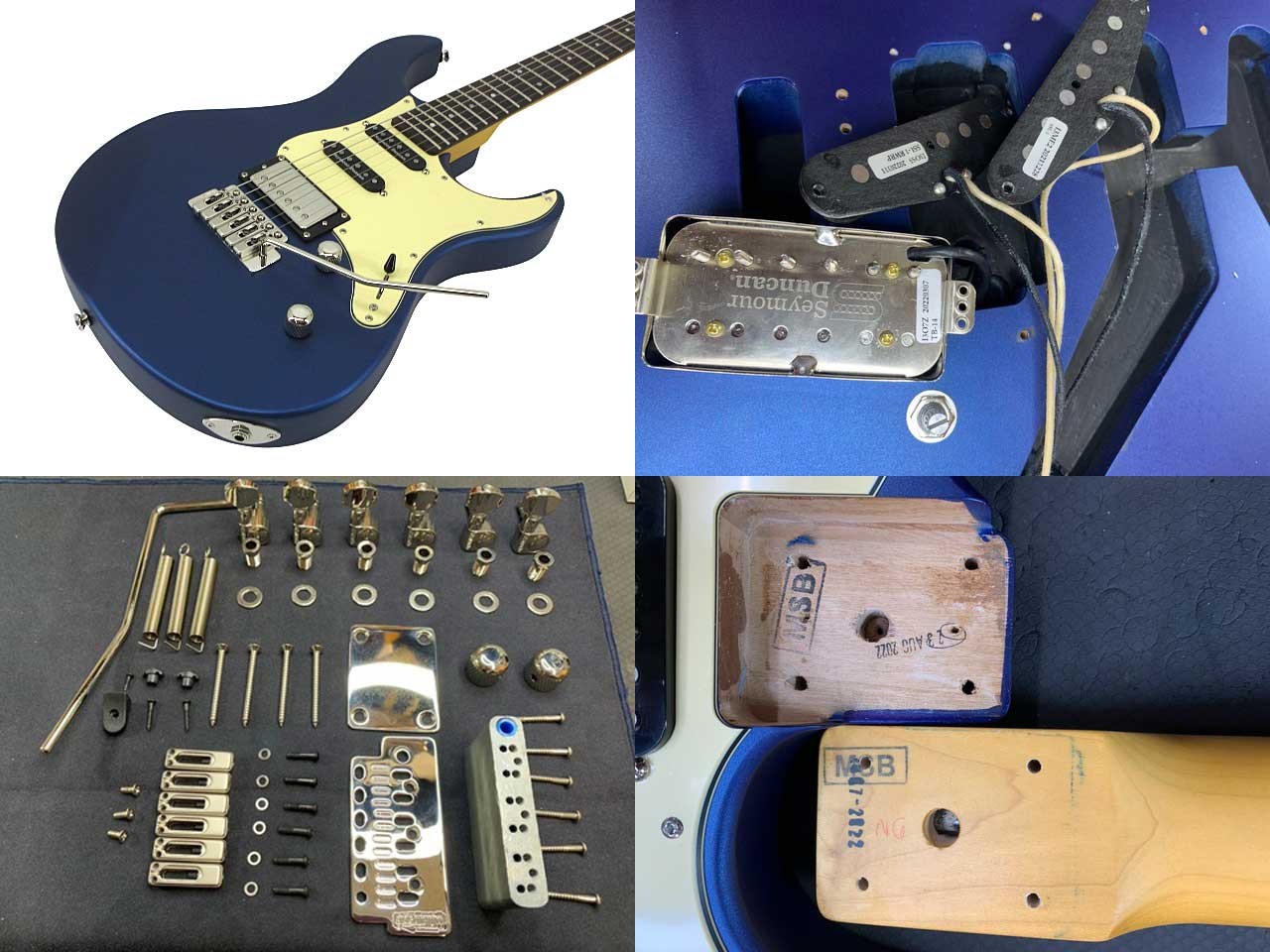 Yamaha Pacifica Pac612 Viix Msb Matte Silk Blue/2022 St Type