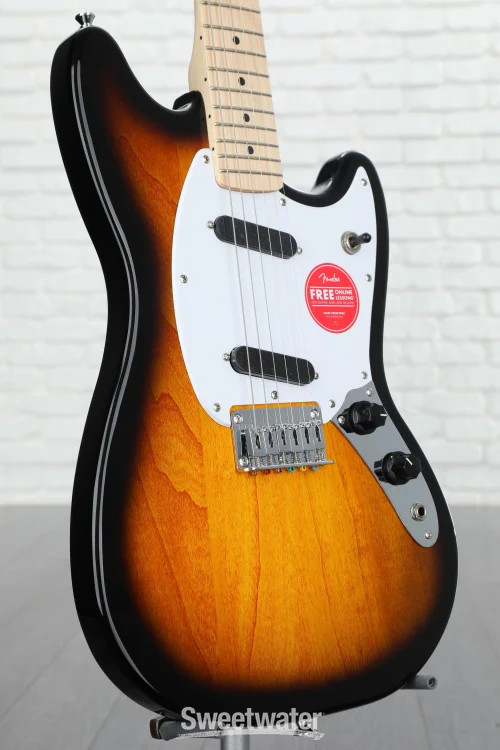 Squier Sonic Mustang Solidbody Electric Guitar – 2-color Sunburst