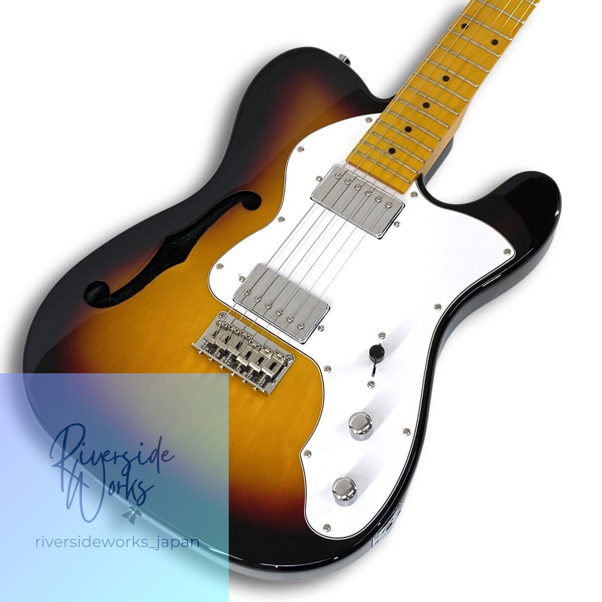 DONNER DJC-1000S 3TS Thinline Telecaster Electric Guitar Used