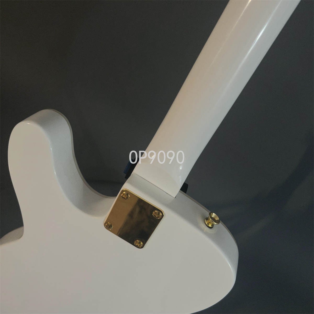 Hot White Color Electric Guitars Gold Hardware Solid Body White Pearls Pickguard