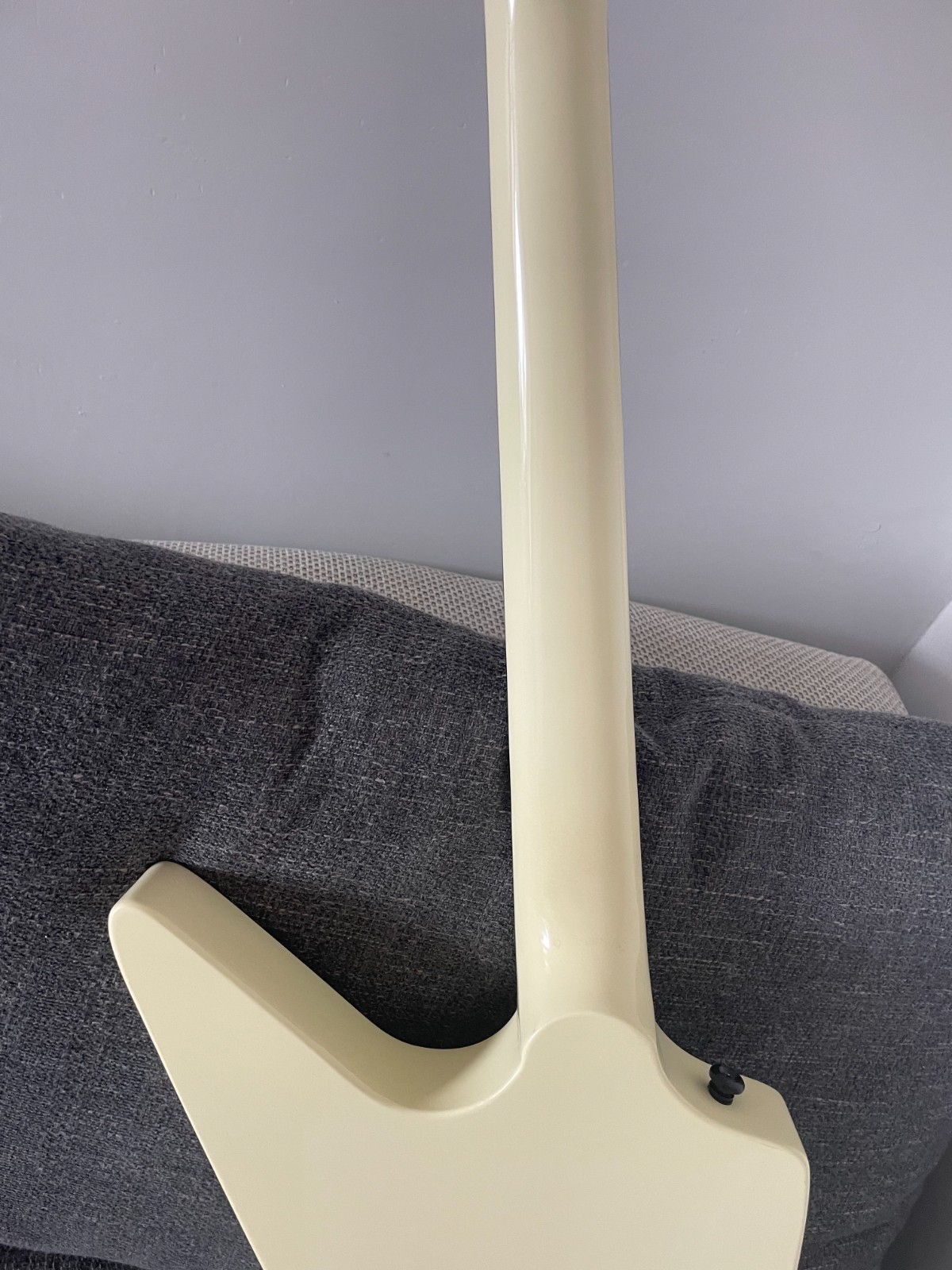 6 String Custom Solid Body Electric Guitar Beige Color Rosewood Fingerboard
