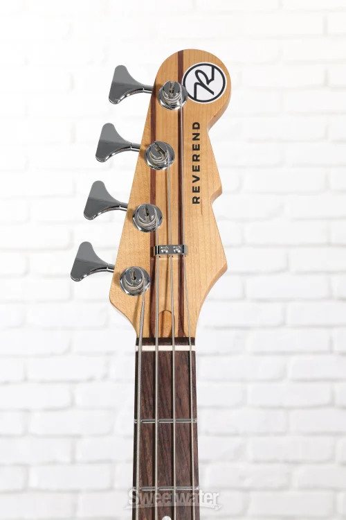 Reverend Mercalli 4-string Electric Bass Guitar – Feisty Red with Rosewood