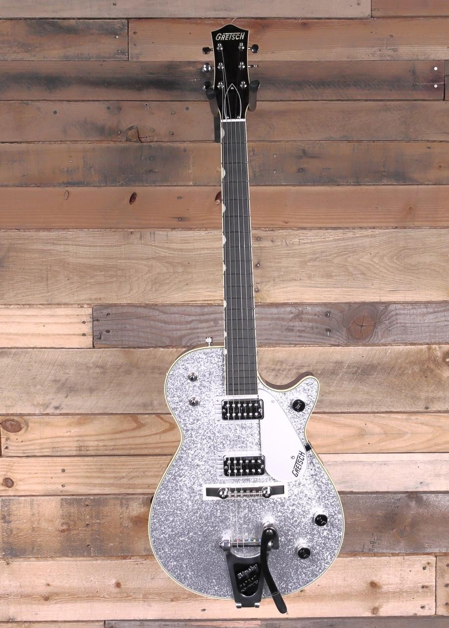 Gretsch G6129T-59 Vintage Select ’59 Silver Jet Electric Guitar w/ Bigsby & Case
