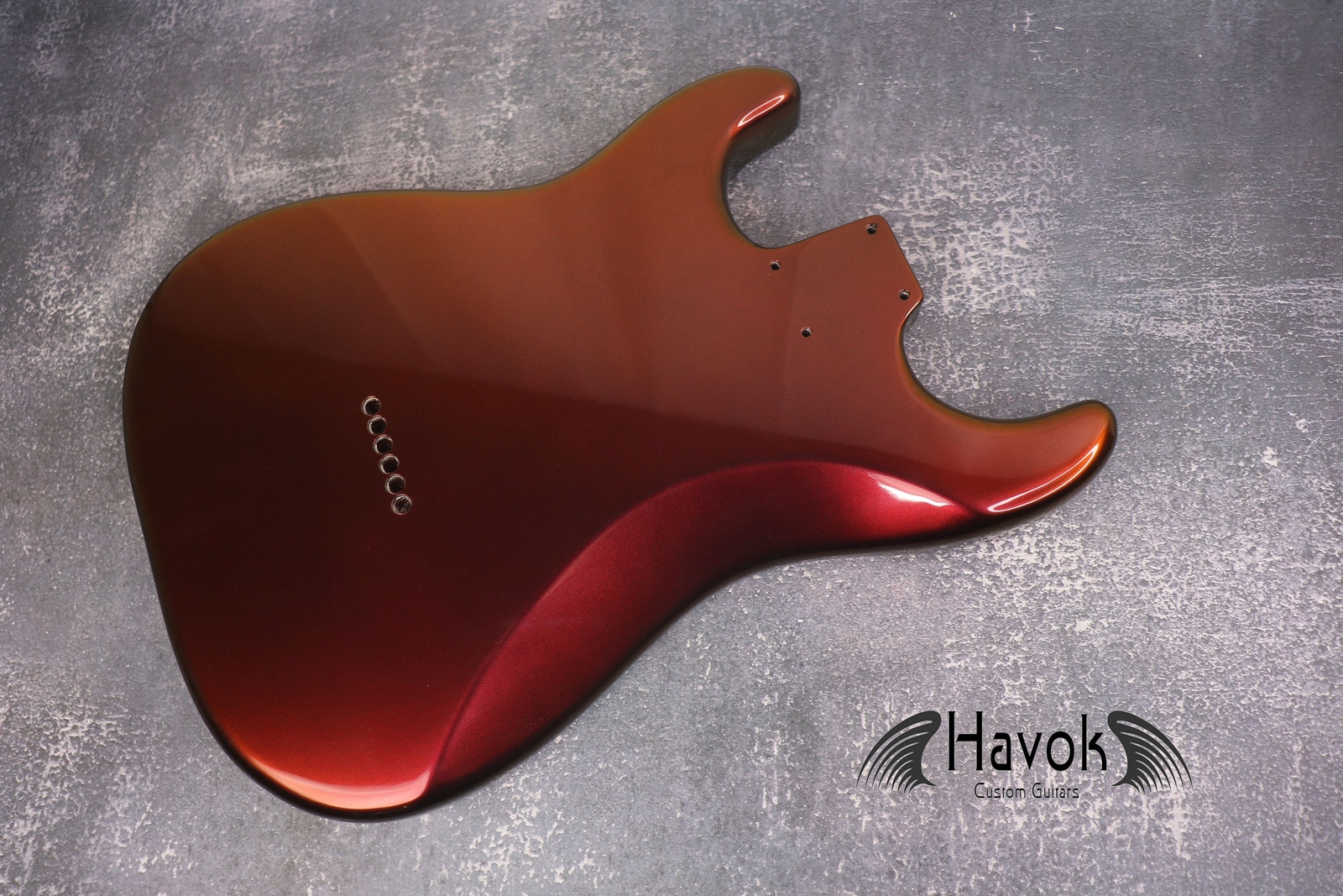 Hard Tail Nebula Chameleon 2pc Alder Guitar S type, Custom Guitar Body,