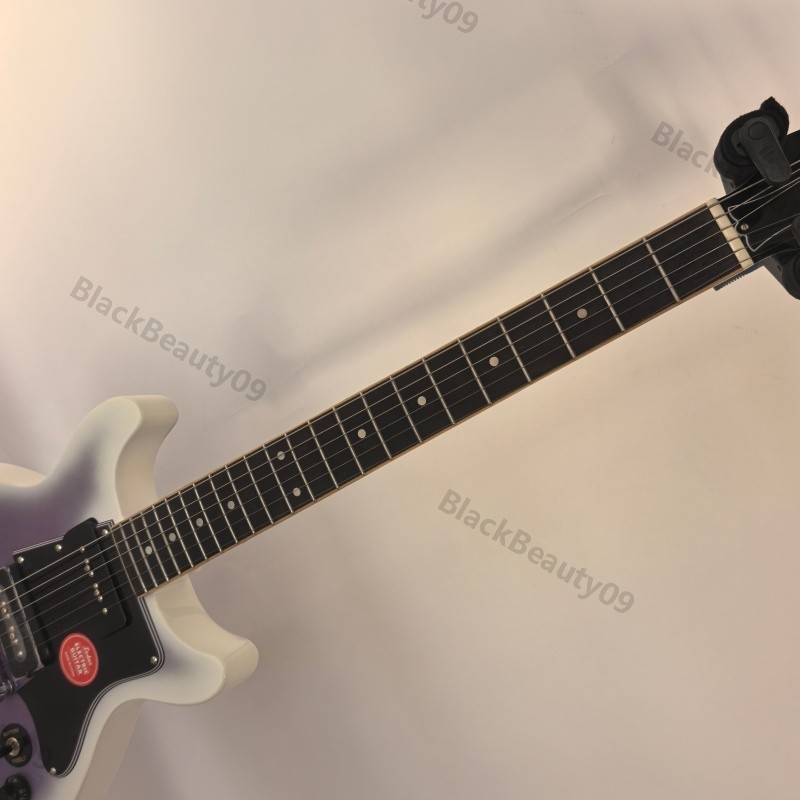 Solid Body Electric Guitar Purple Burst 2 P90s Wrap HW Stainless Rounded Fret