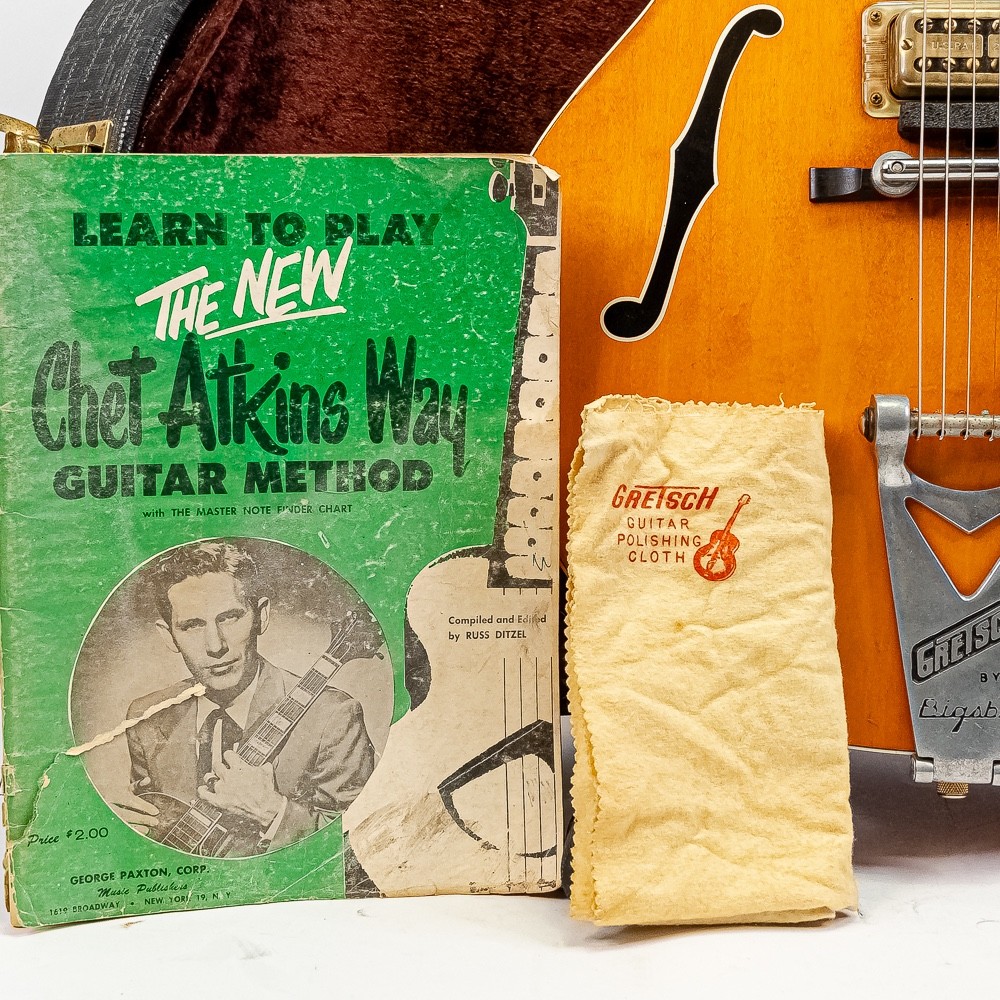 1966 Gretsch 6120 Chet Atkins Nashville Hollow Body Guitar w/ Case Bigsby USA