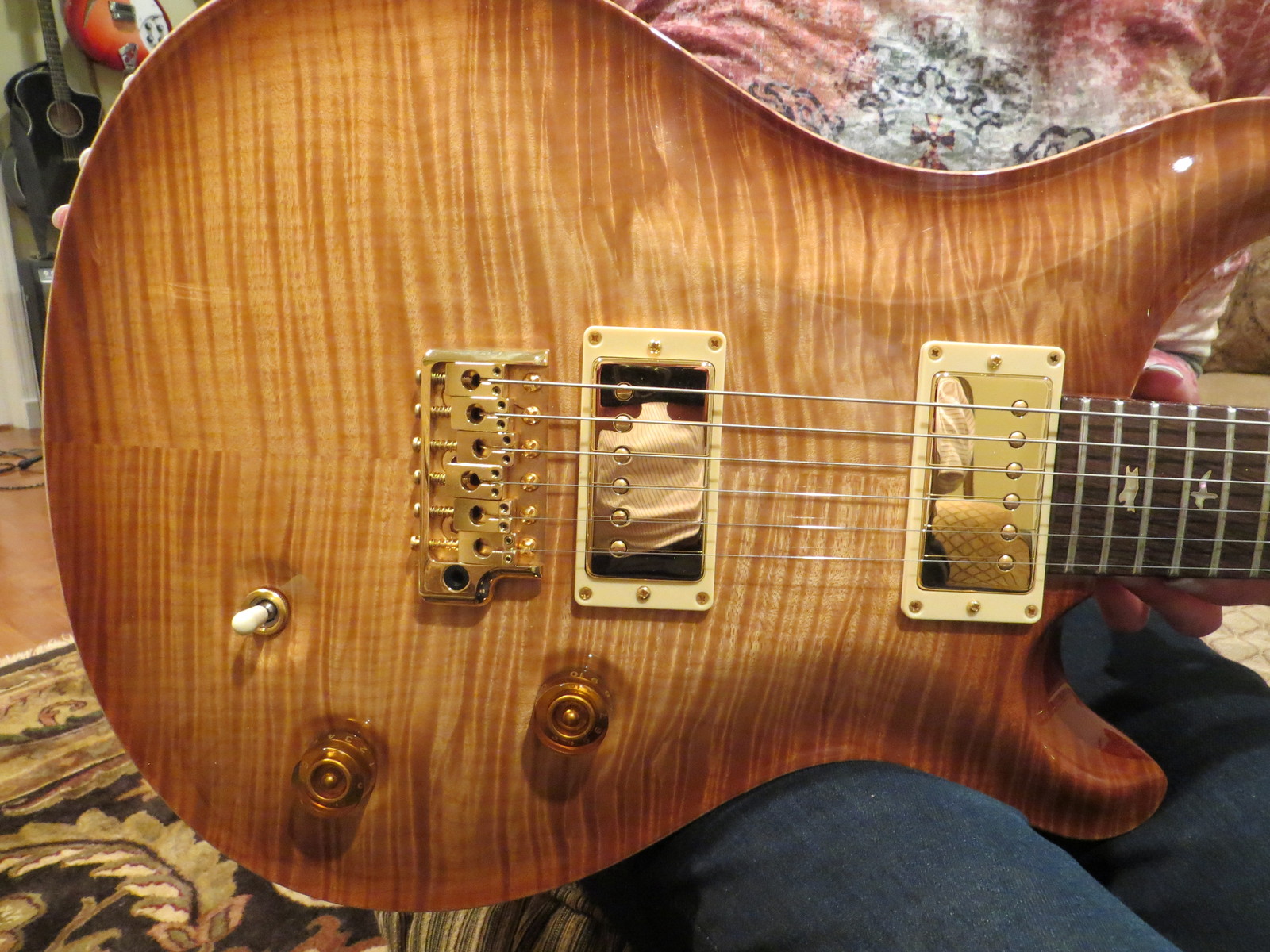 Prs Private Stock Custom 22 Smokey Blonde Flame Brazilian Fret Curly Maple 2008
