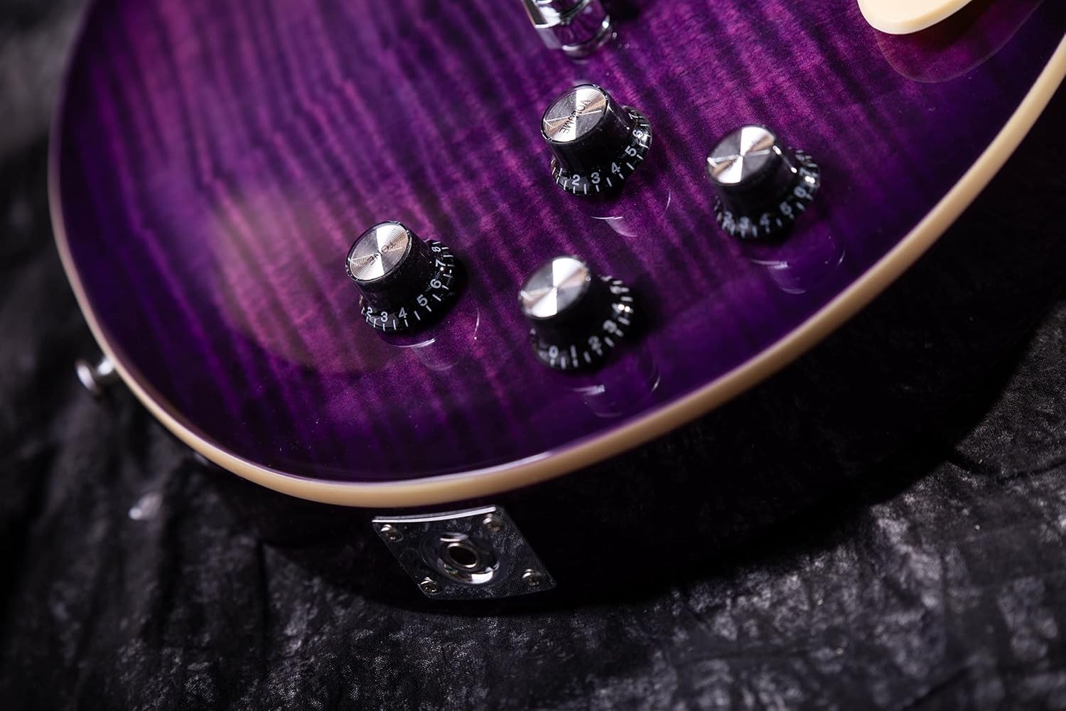 Sleek Purple Electric Guitar with Gigbag LPYS-006