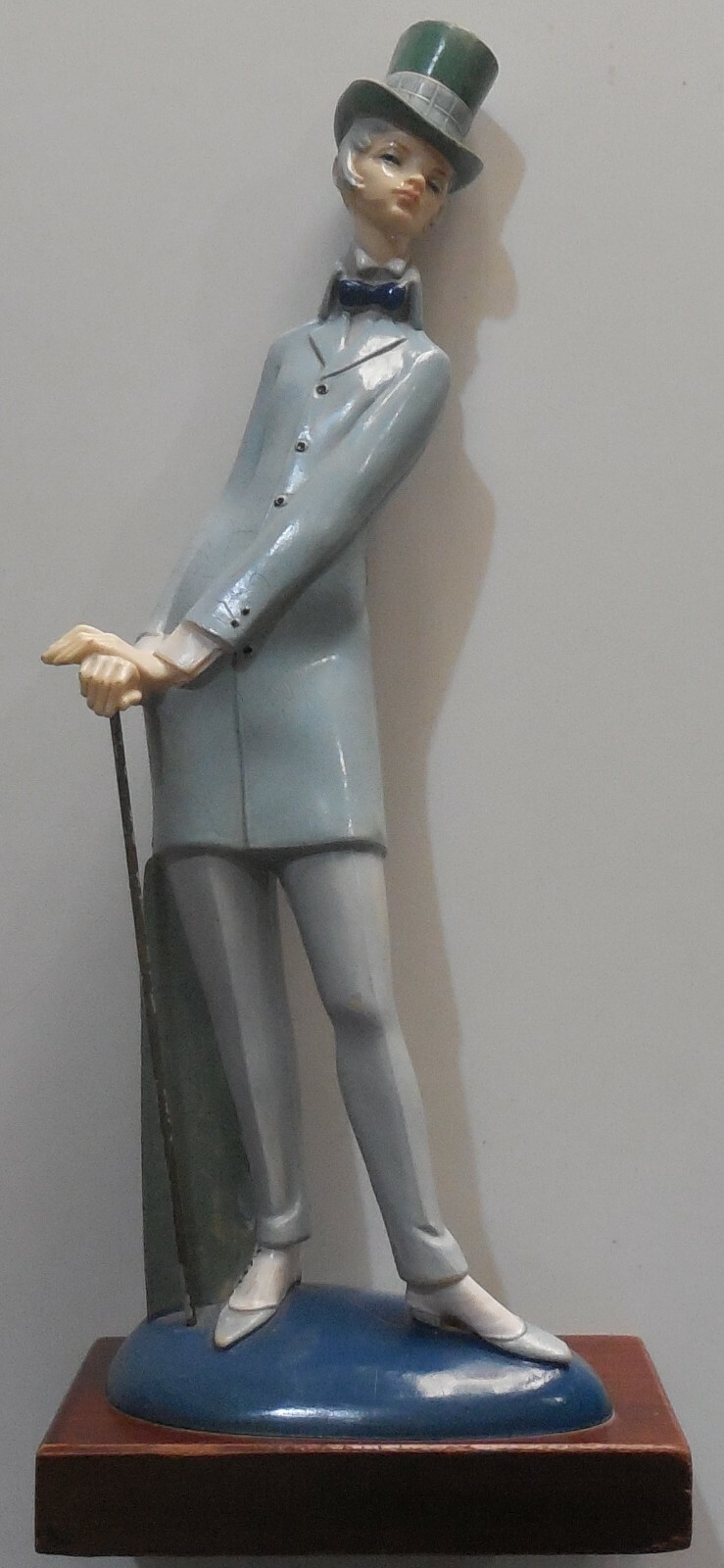 VINTAGE STATUETTE FIGURINES RESIN FONTANINI MADE IN ITALY SIMONETTI 30 CM