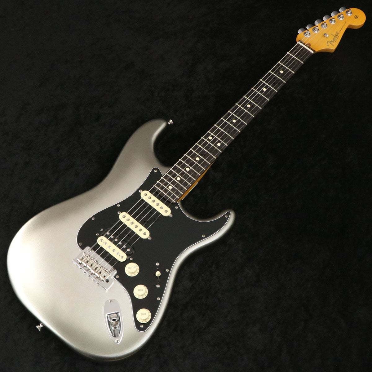 Fender American Pro II Strat HSS Rosewood FB Mercury Used with Worn Finish