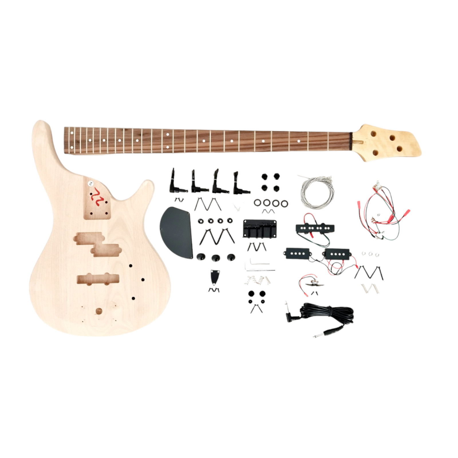 Haze Solid body Electric Bass Guitar DIY Kit + Bonus Picks |B325DIY|