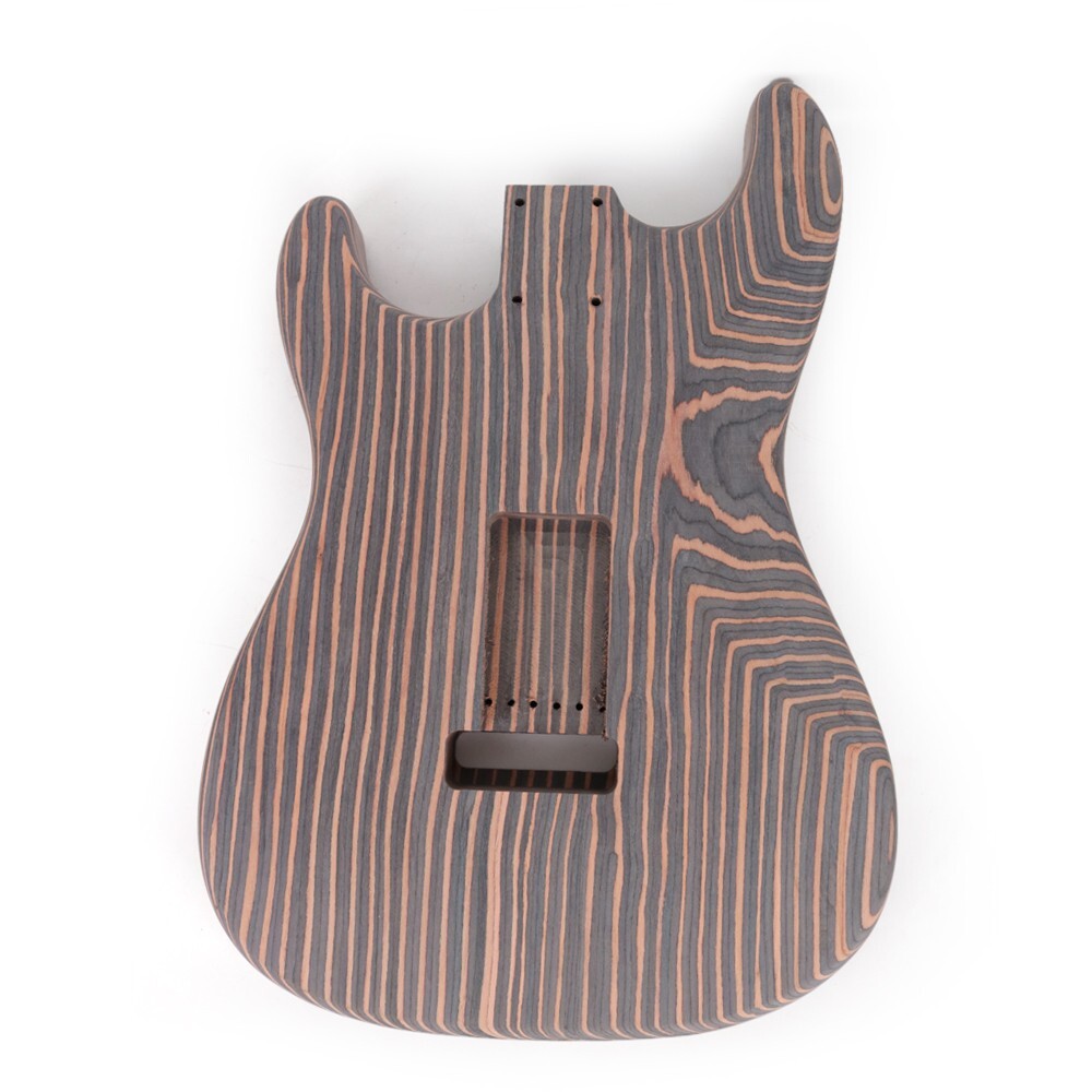2025 DIY 6 Six String Electric Guitar Kit Zebrawood Body Neck Fingerboard