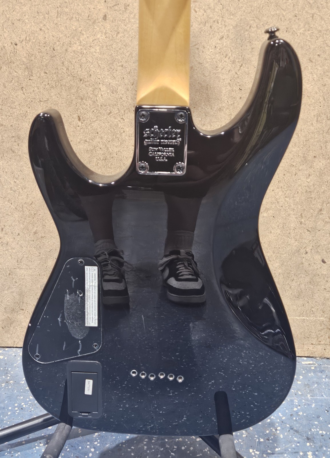 Schecter Diamond Series Demon-6 Electric Guitar – Crimson Red Burst
