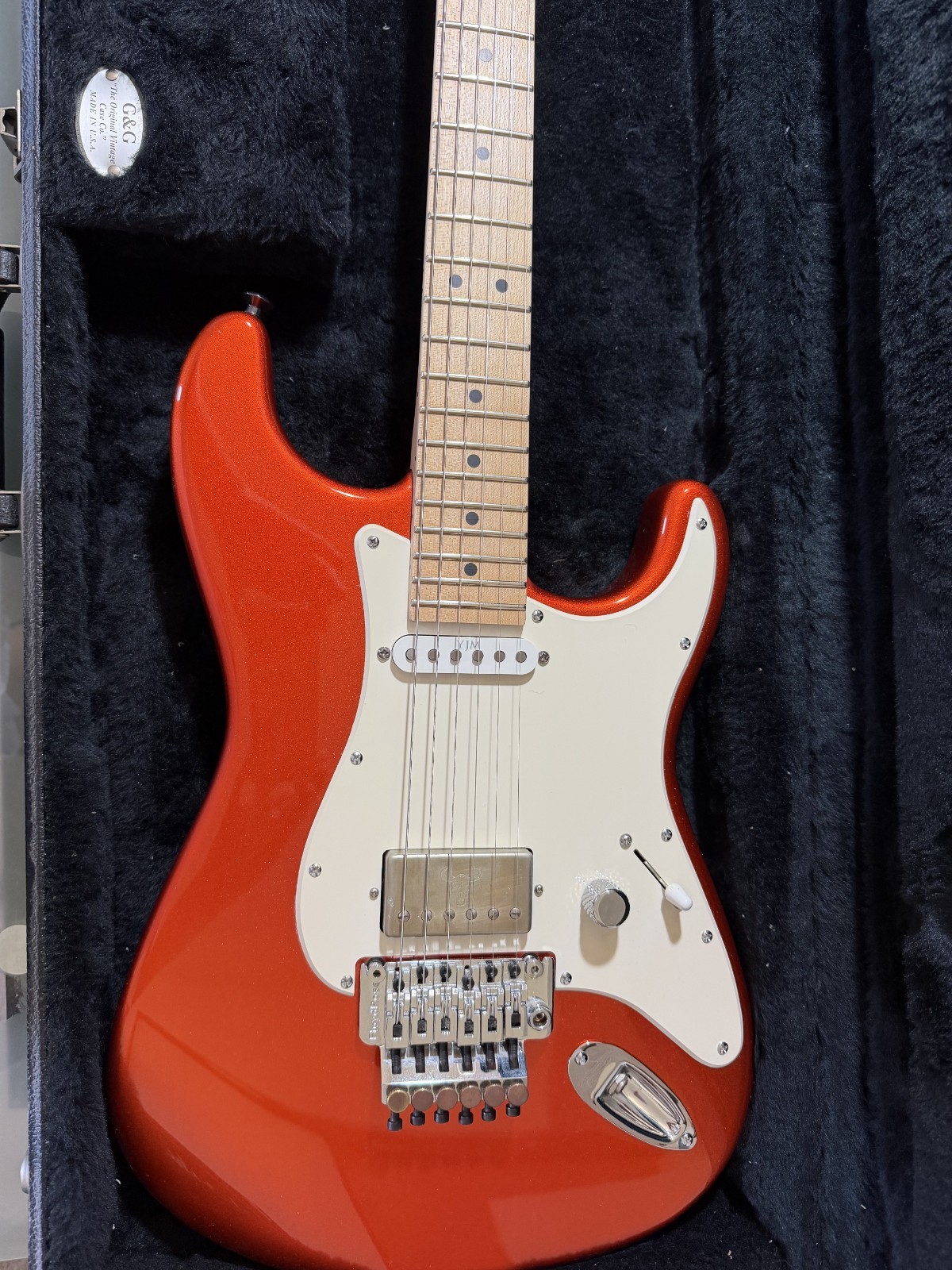 CHARVEL USA SO-CAL CANDY TANGERINE ELECTRIC GUITAR WITH UPGRADES.