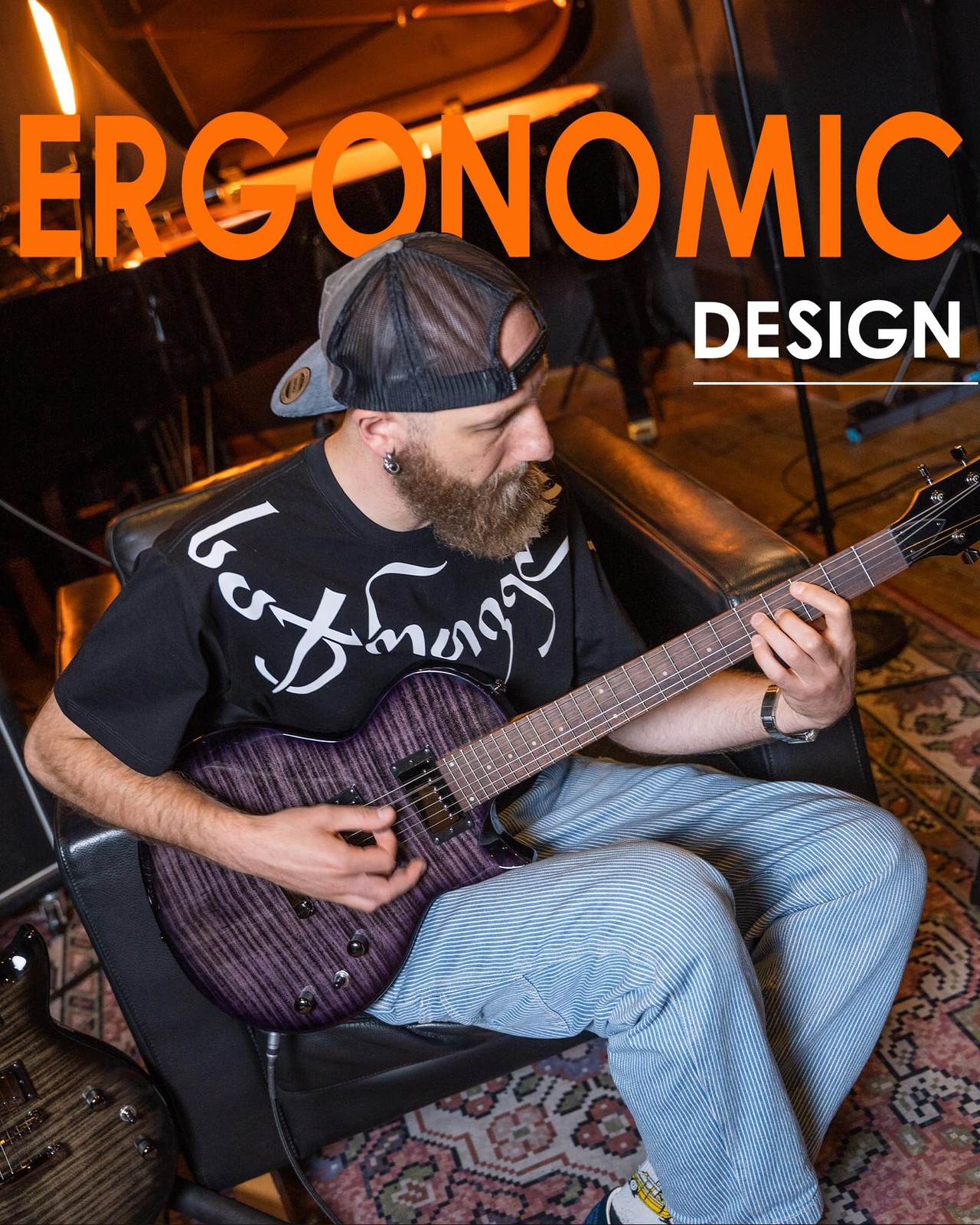 AKLOT 24-Fret Electric Guitar Kit, 40 inch Single Cut (LP Style), Modern