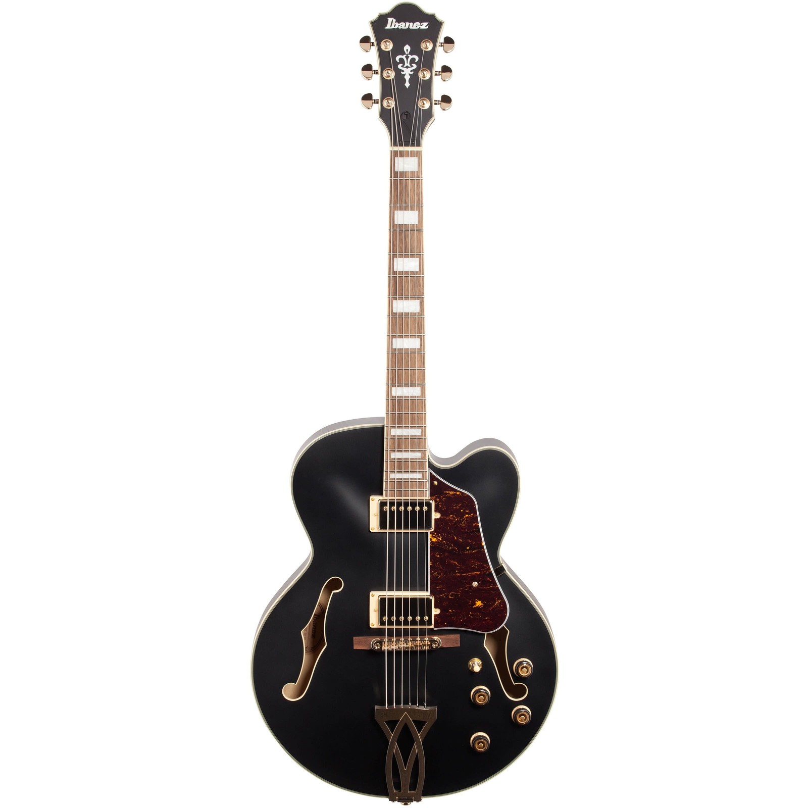 Ibanez AF75G AF Artcore Hollow Body Electric Guitar, Black Flat