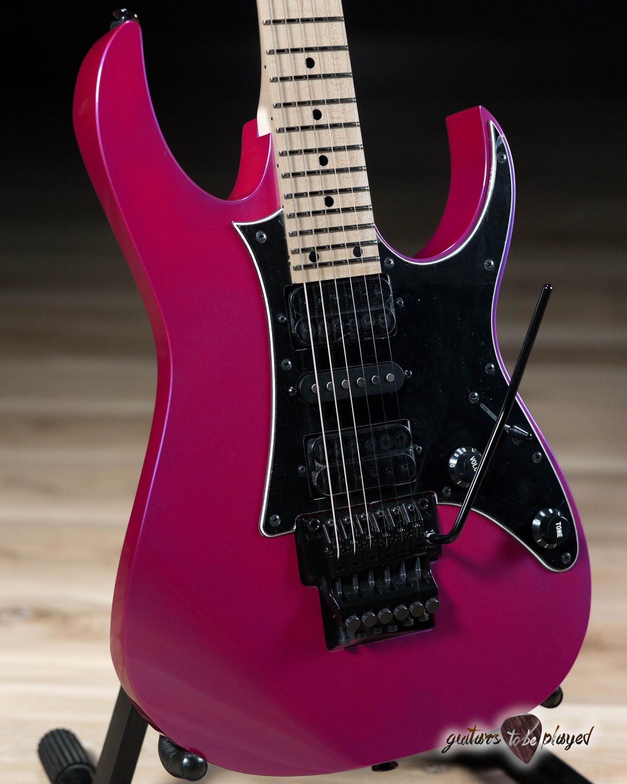 Ibanez RG550 Genesis Made-In-Japan HSH Guitar – Purple Neon