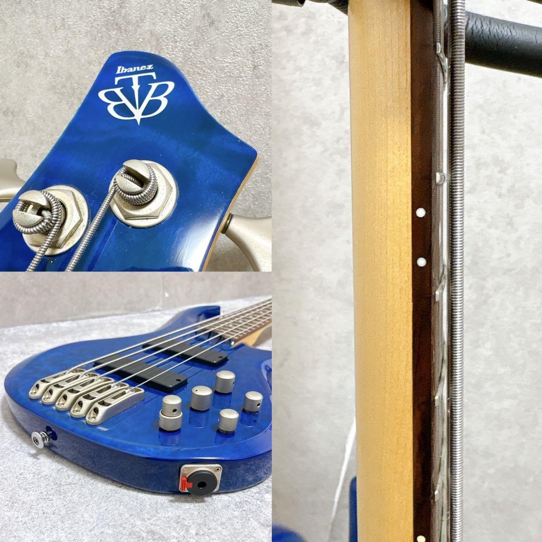 Ibanez Btb 405Qm 5 String Bass Quilted Maple Blue