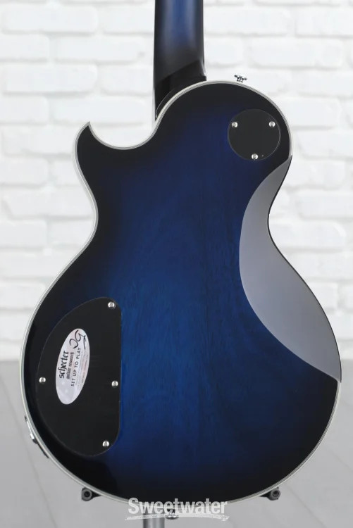 Schecter Solo-II Supreme Electric Guitar – See Thru Blue Burst