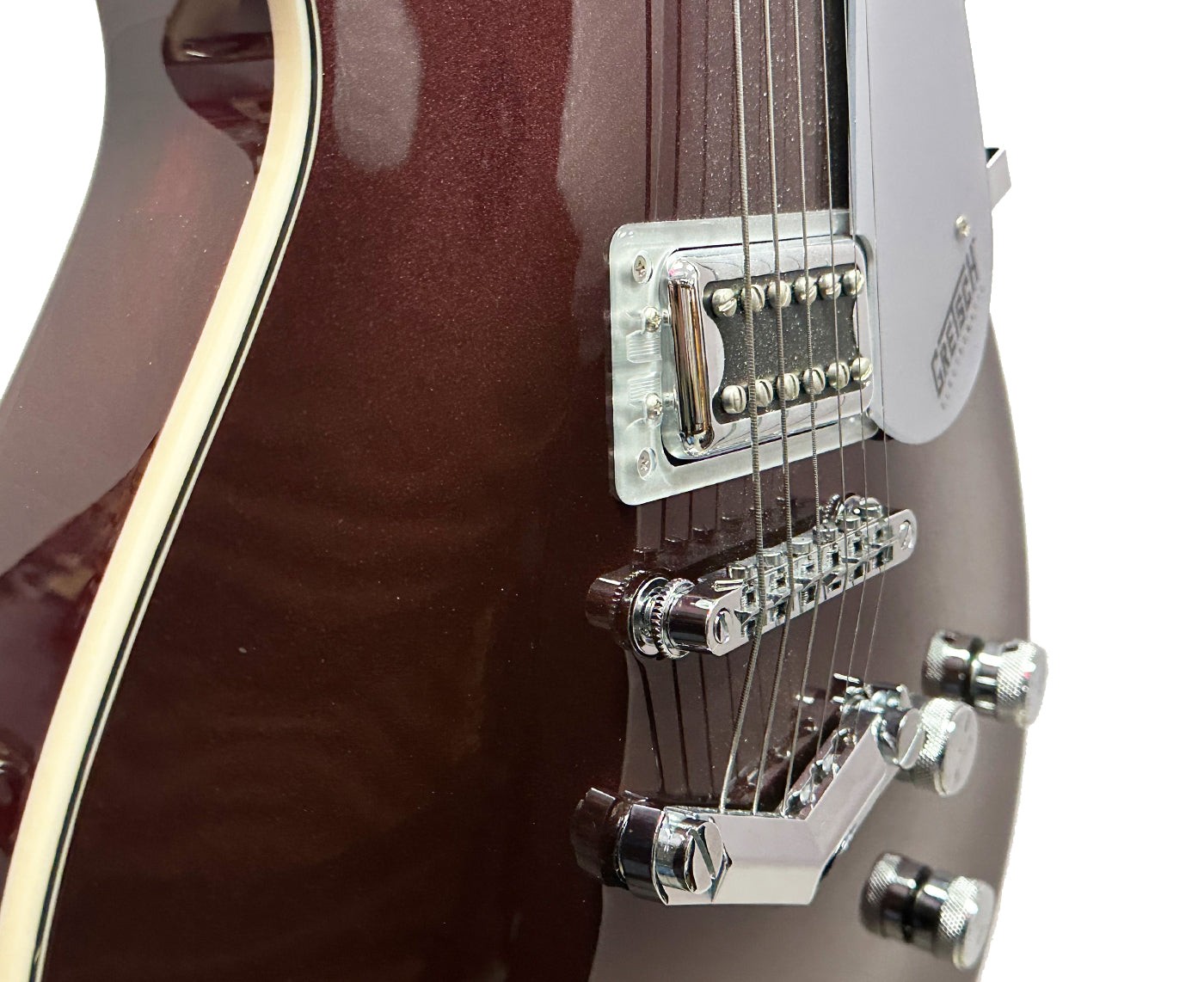 Gretsch G5220 BT BroadTron Jet in Dark Cherry Metallic w/ Case