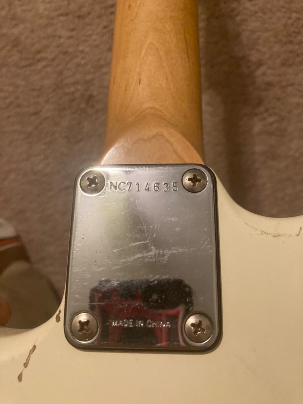 Customized 1990s squire strat guitar