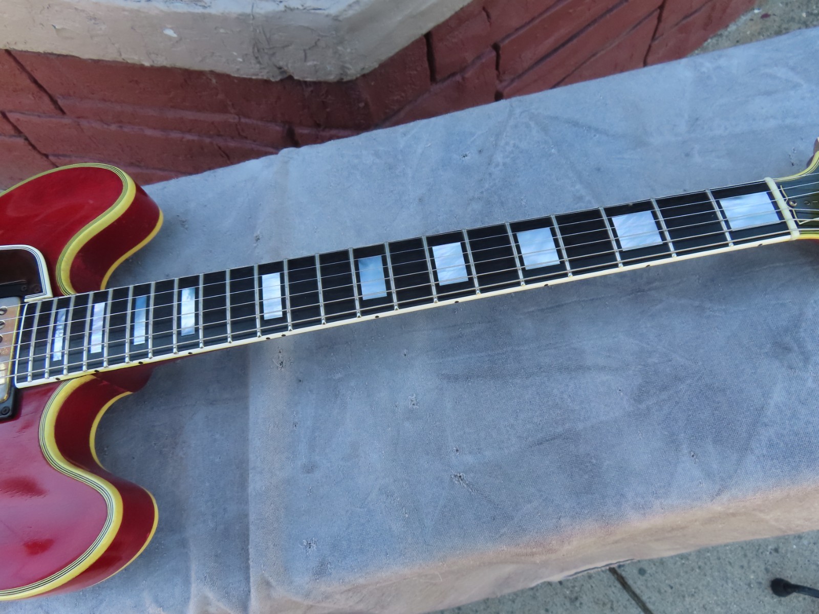 GIBSON 1966 ES-355-TD-SV CHERRY LEFT HANDED BIGSBY 1 OWNER ORIGINAL AMAZING!