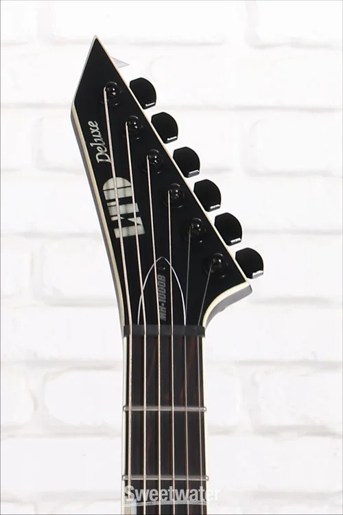 ESP LTD MH-1000 Baritone Electric Guitar – Black Satin