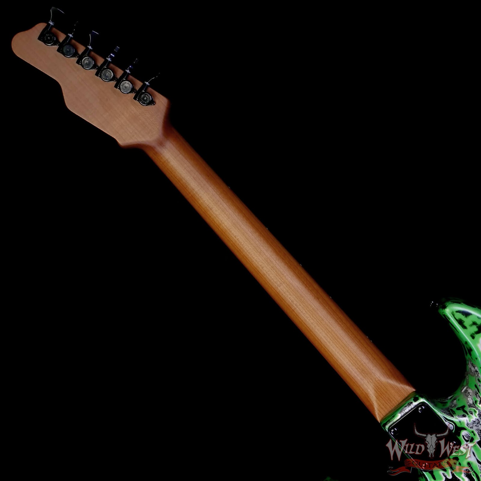 James Tyler USA Studio Elite HD HH Roasted Maple Neck Neon Green Shmear 7.45 lbs