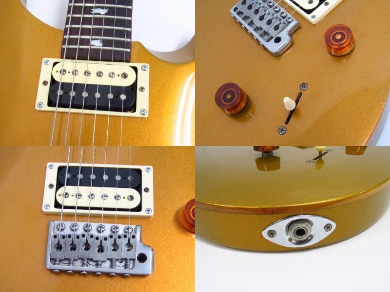 PRS SE Custom 24 Electric Guitar Gold Metallic Beveled Top