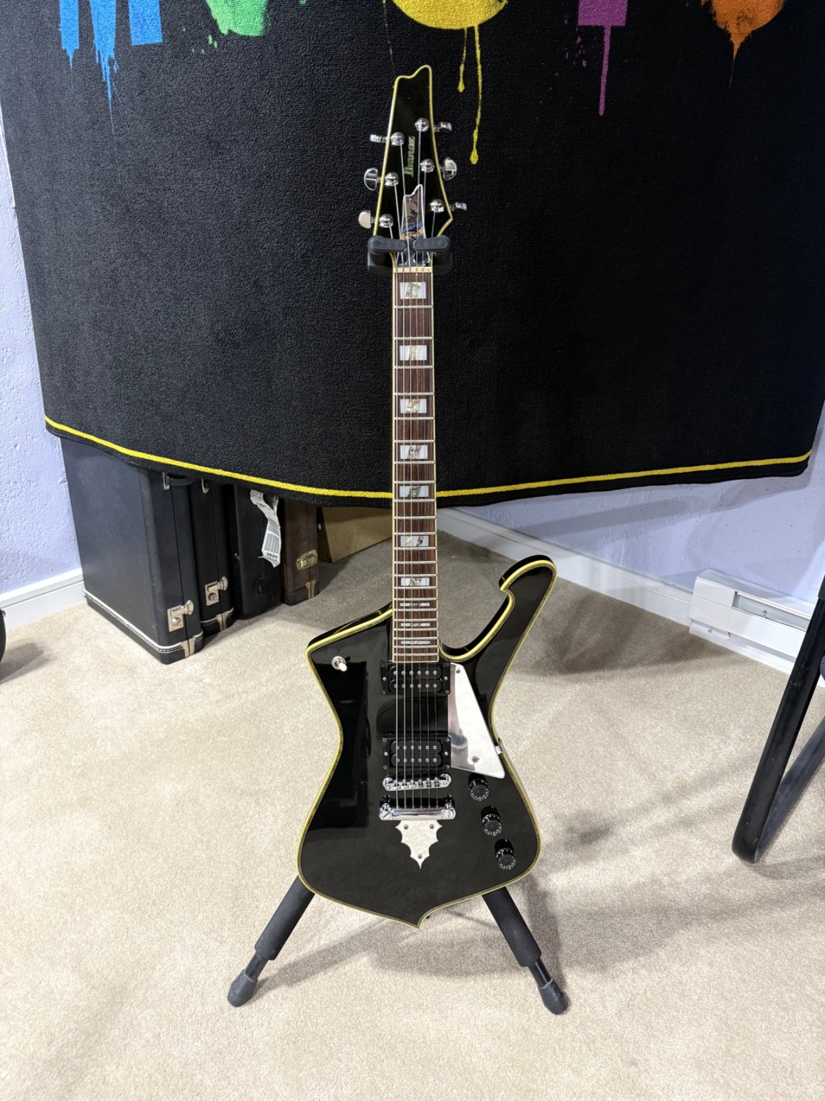 Ibanez PS10 Paul Stanley Signature Electric Guitar Black