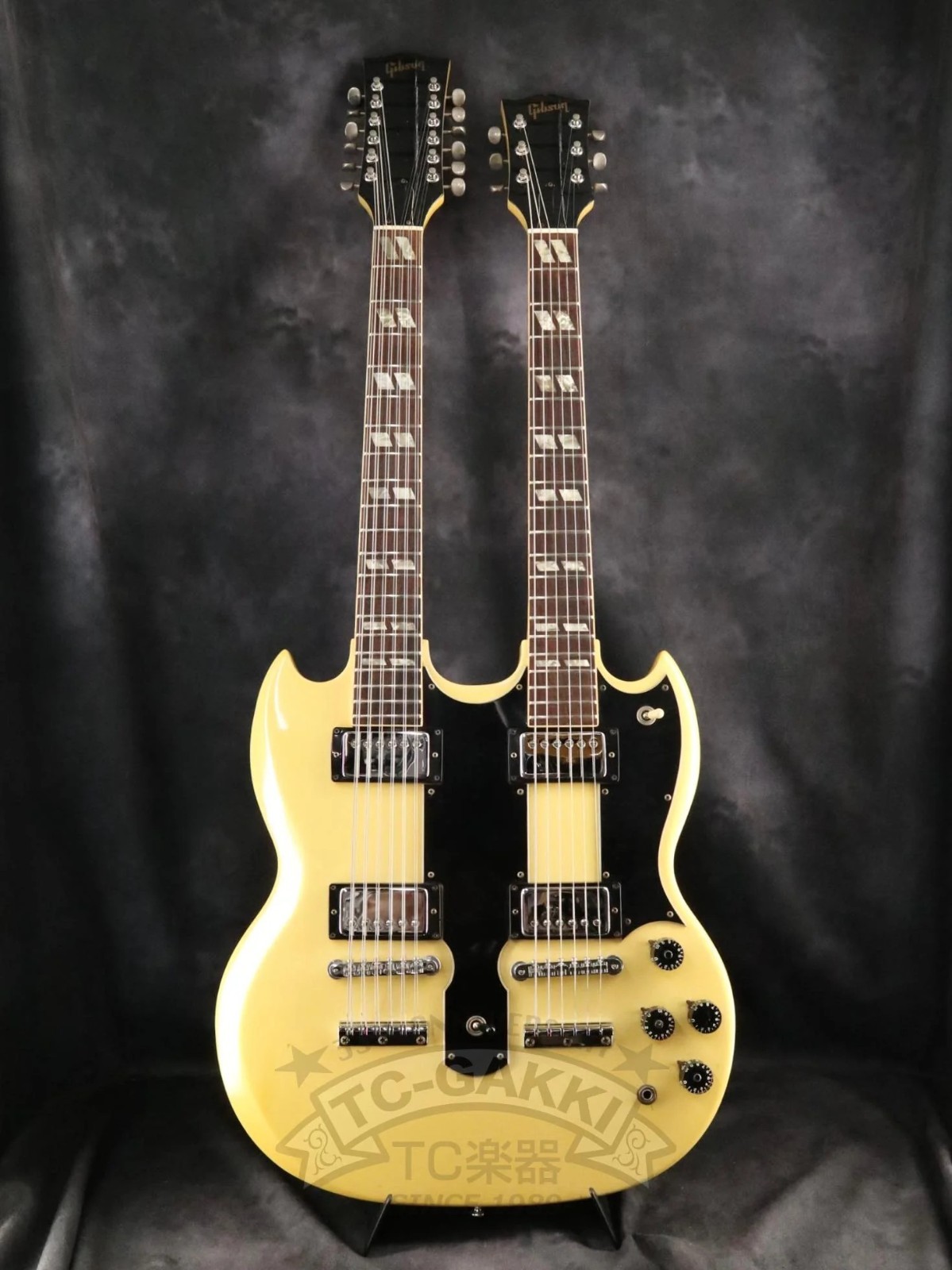 Gibson USA 1974-1975 EDS-1275 Double Neck White Authentic Vintage w/Hard case