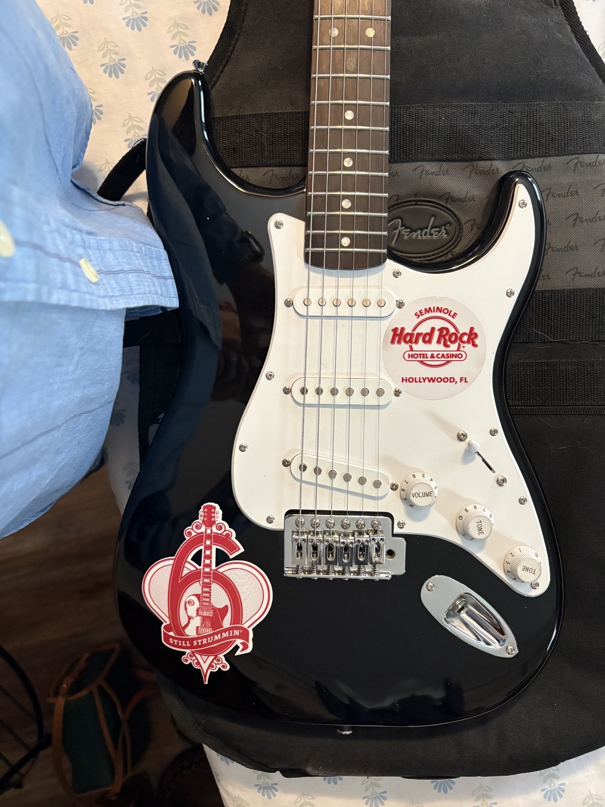 Fender “Hard Rock” guitar and case