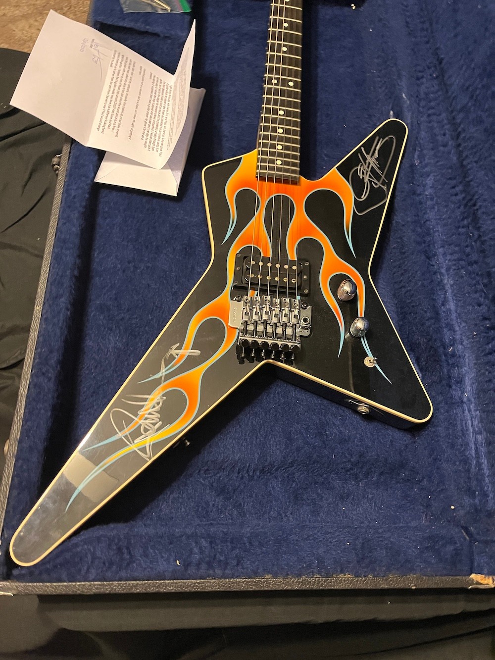 1983 Charvel USA Star Guitar Hot Rod Flame Owned by Paul Stanley of Kiss W/OHSC