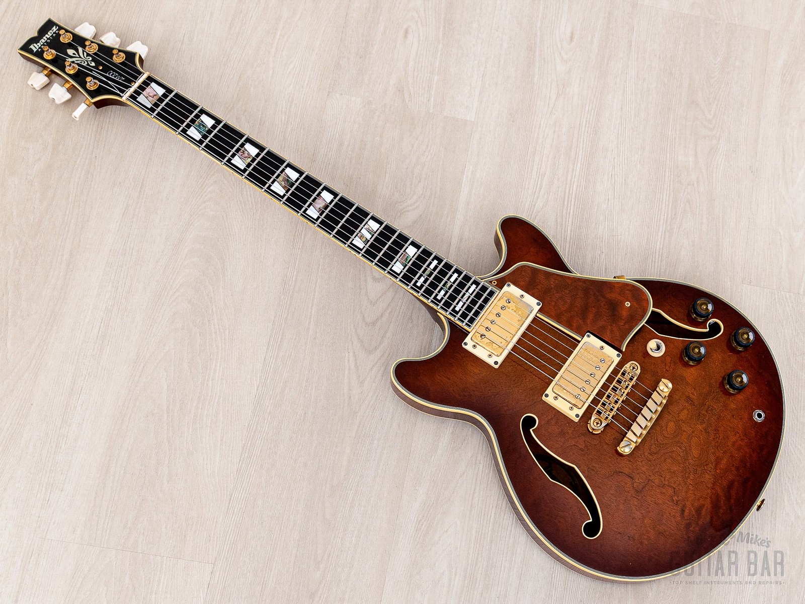 1990 Ibanez Artstar AM200 Burl Mahogany Vintage Semi-Hollow Guitar