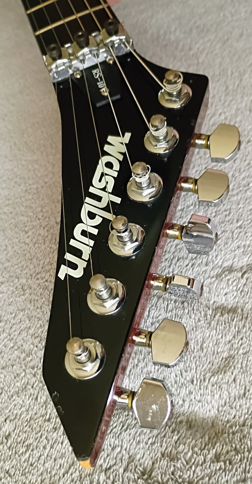 Washburn RS-10V 1987 (Korea) Mahogany/Flame Maple ~ Seymour Duncan ~ 600T ~OHSC