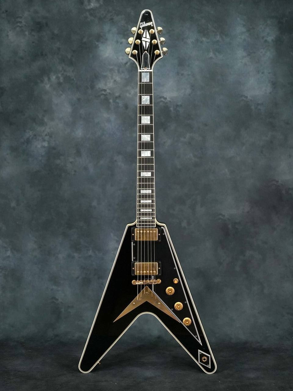 Gibson Custom Shop Flying V Custom Ebony Richlite Fingerboard Electric Guitar