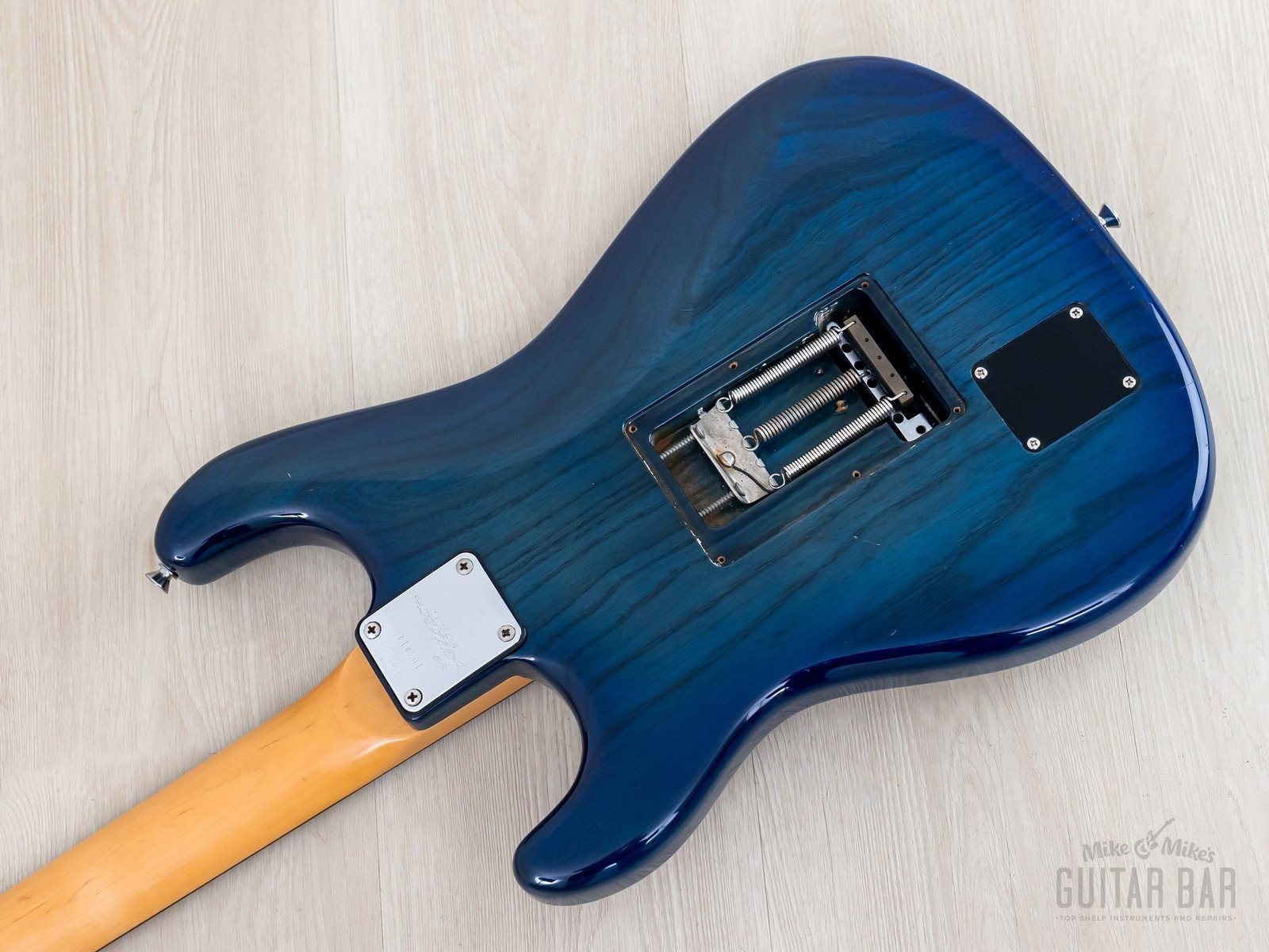 1992 Levinson Blade Texas Blue S-Style Guitar SSS Clear Blue, Japan