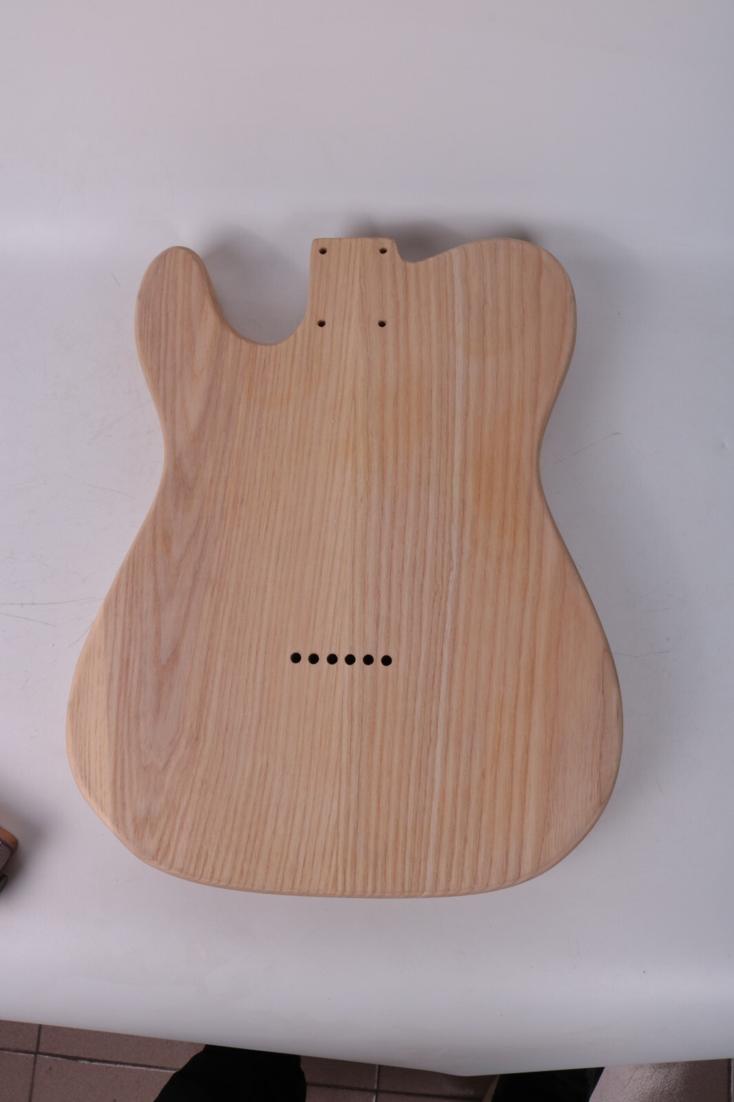 Ash body electric TL guitar kits with F hole and all hardware