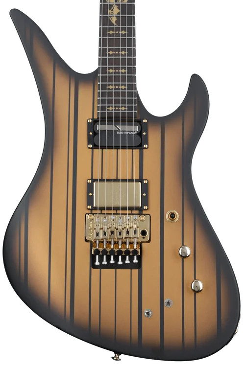 Schecter Synyster Gates Custom-S Electric Guitar – Satin Gold Burst