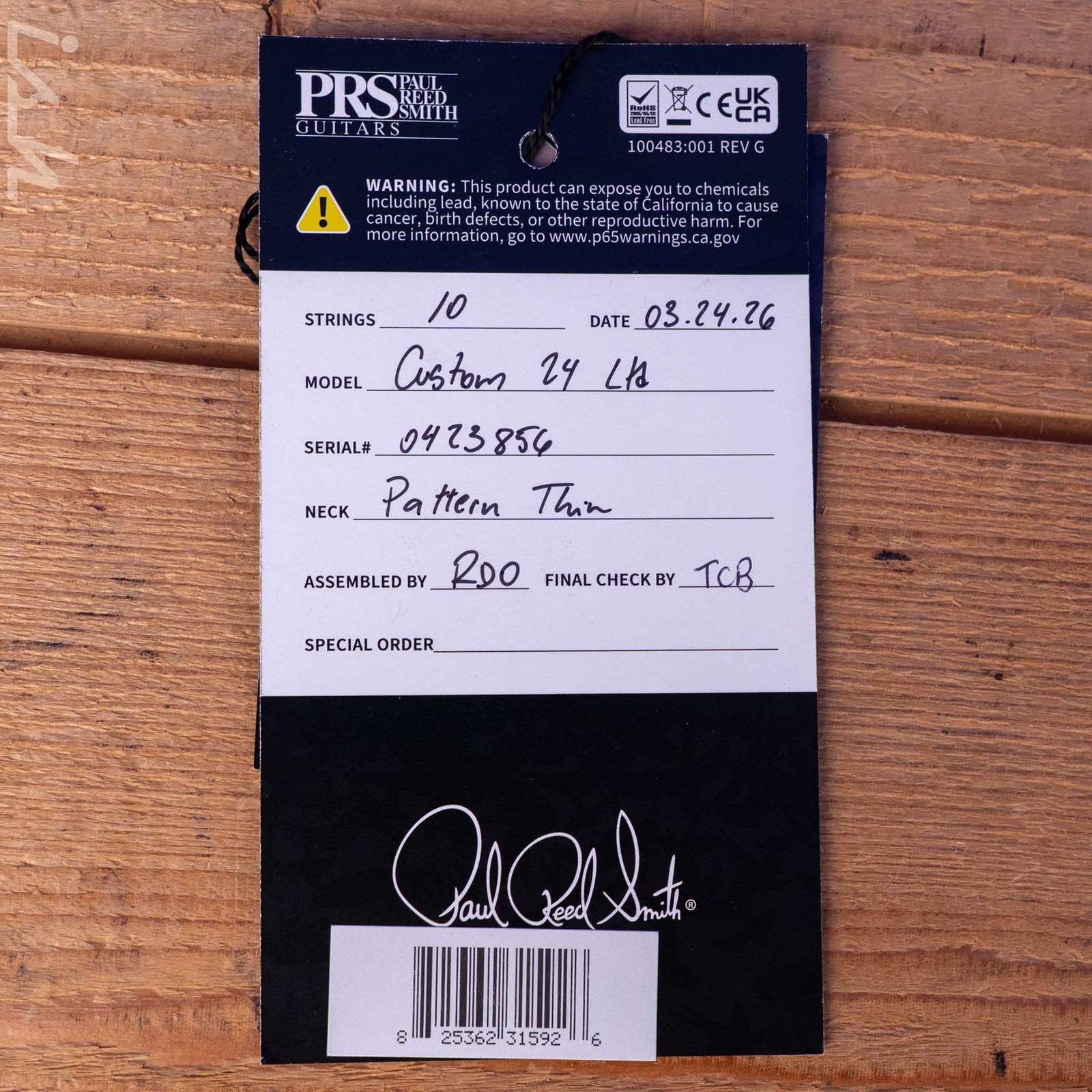 PRS Custom 24 Flame Mango Cherry Sunburst Custom Color