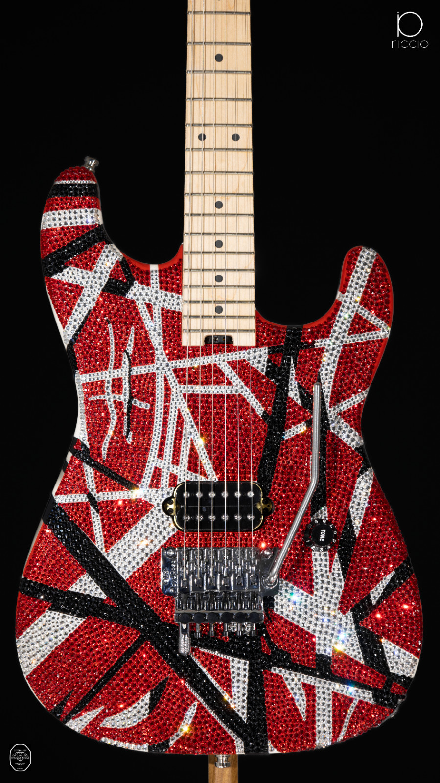 Swarovski® crystals’ | Eddie Van Halen – EVH – “Eruption” | custom guitar