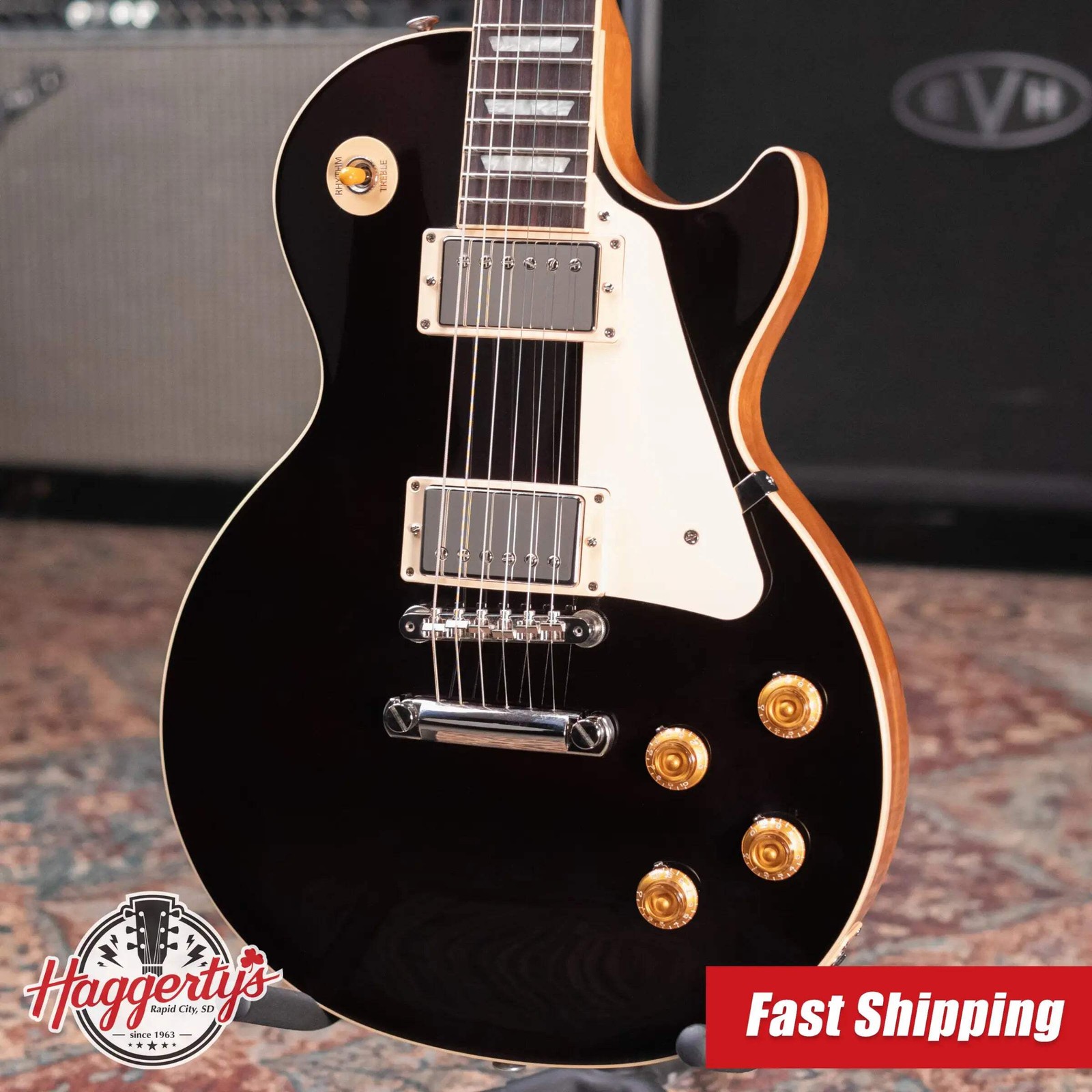 Gibson Les Paul Standard 50s Figured Top – Translucent Oxblood with Hardshell Ca
