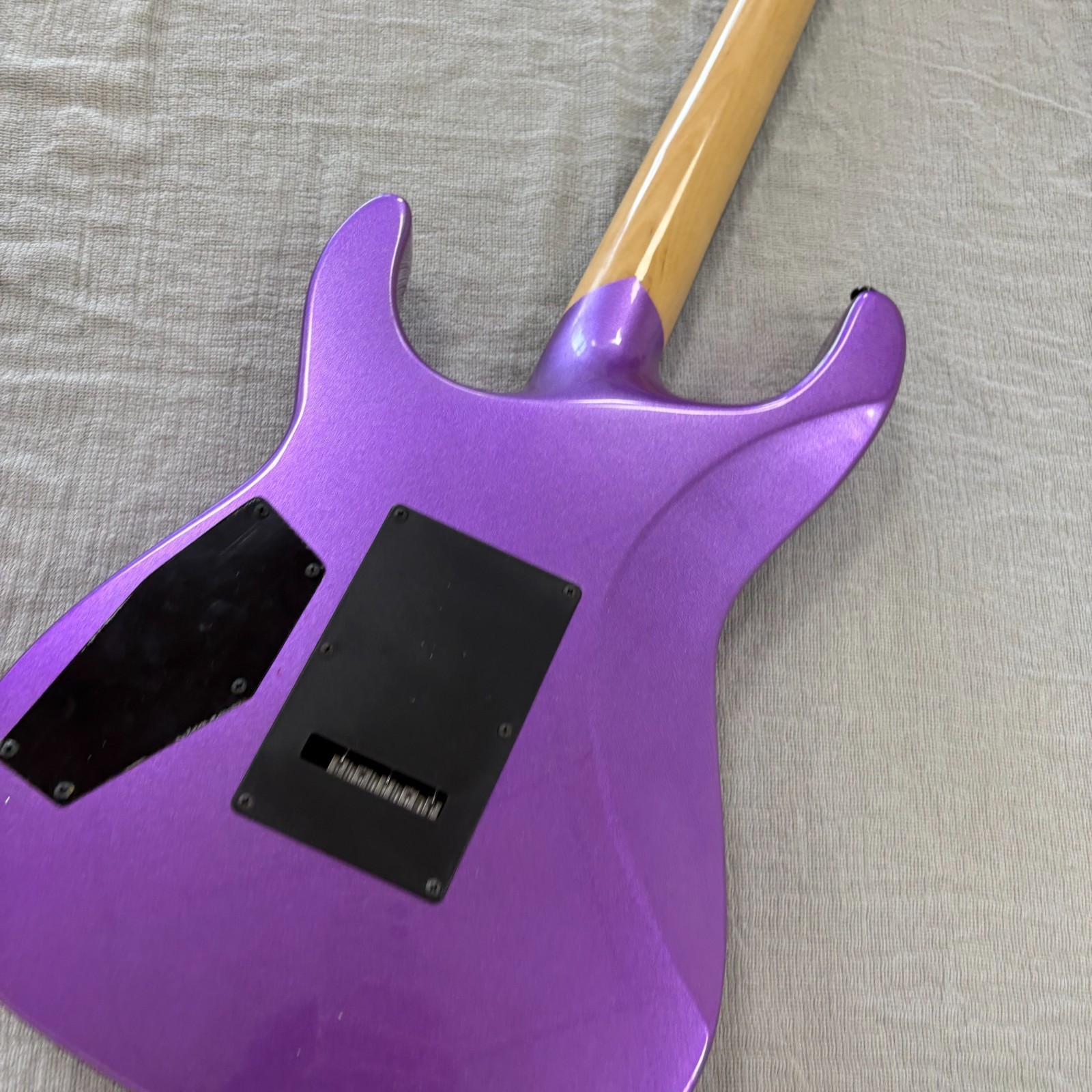 US Warehouse Purple Ouija Kirk Hammett Electric Guitar With Floyd Rose Tremolo
