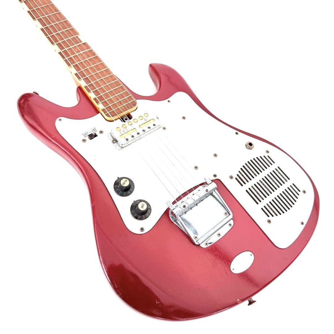 Electric Guitar Teisco TRG-1 Red Japan with Built-in Amplifier + Soft Case