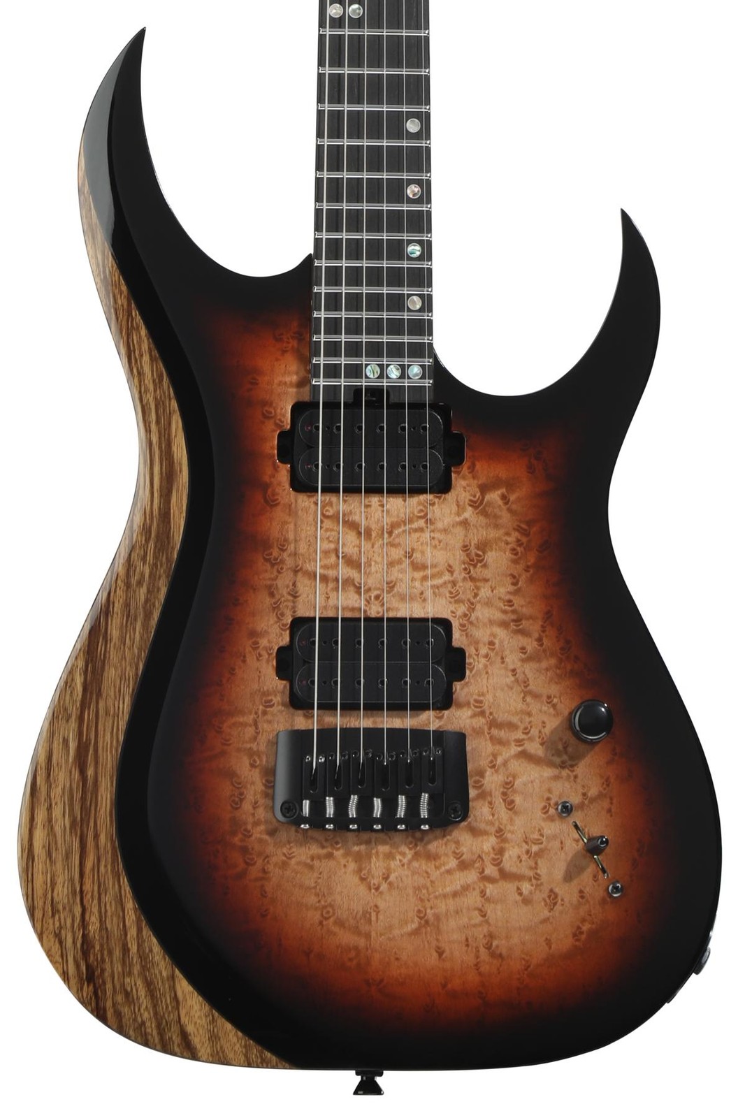 Schecter USA Custom Shop Sunset Extreme Exotic 6 Electric Guitar – Brown Burst