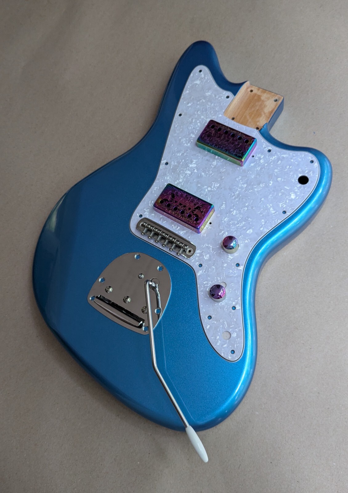 Jazzmaster Custom Guitar Project – Metallic Blue – New Parts – No Electronics
