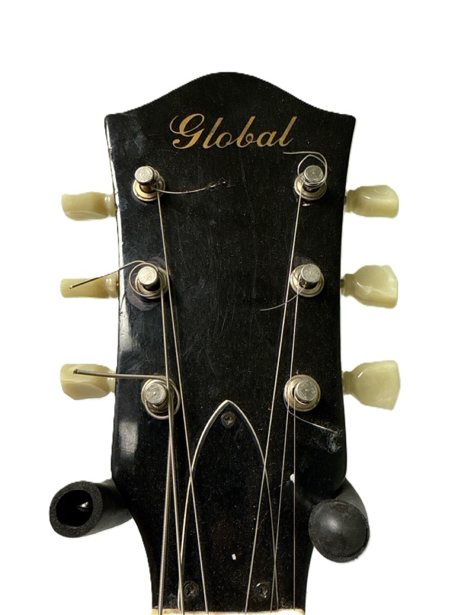 Global EA-200 Vintage Double-Cut Semi-Hollow Body Electric Guitar (RO1058094)