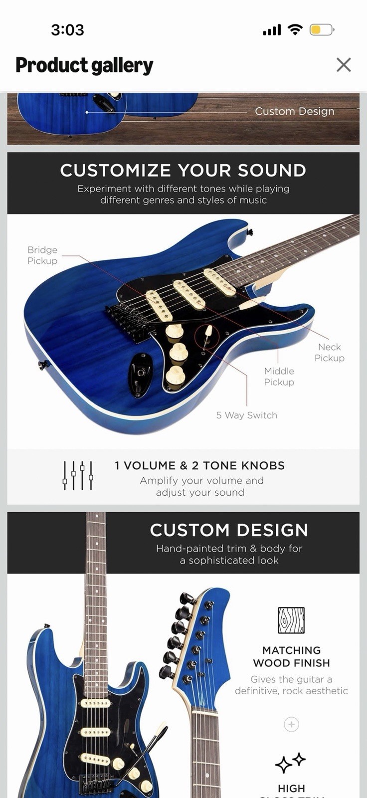 Best Choice Products 39in Full Size Beginner Electric Guitar Starter Kit